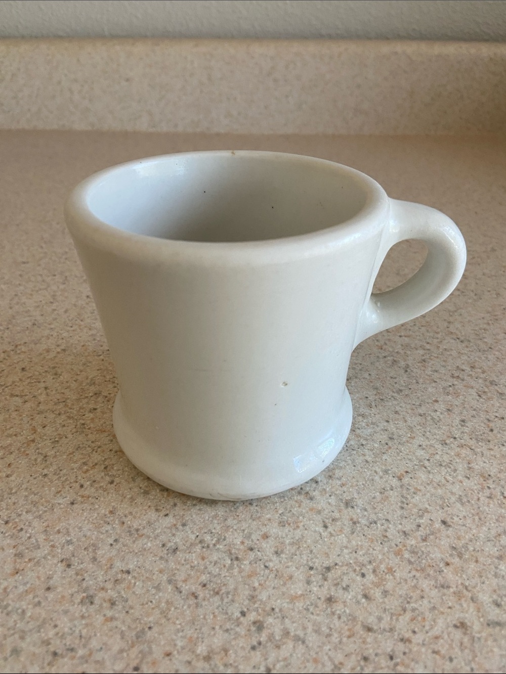 Antique White Ironstone Shaving Mug Union Barber Cup Vintage